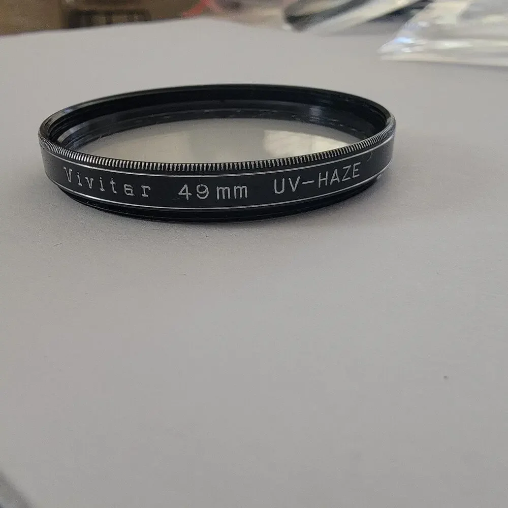 Vivitar 49mm UV-HAZE Lens Filter Black UV Haze Protection Non-Reflex Cameras